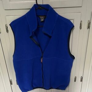 L.L. Bean men’s  Vibrant Blue Fleece Vest, large